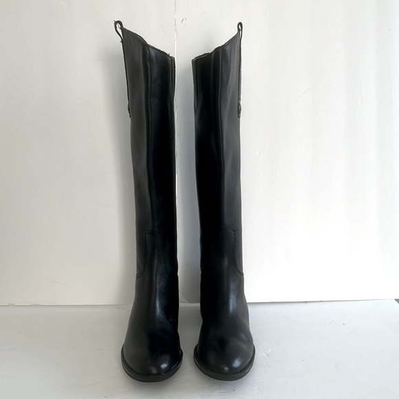 Sam Edelman $200 Penny Knee High Riding Black Leather Riding Boots Size 5 NWT - Picture 6 of 11